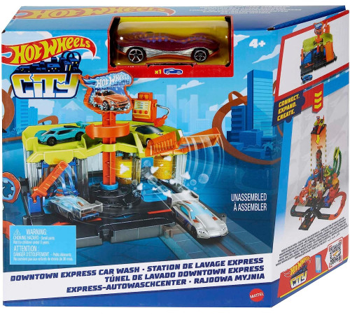 hot wheels hdr27 Игровой набор "city downtown express car wash"