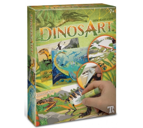  dinosart 15011 set pentru creativitate "sand & foil art"