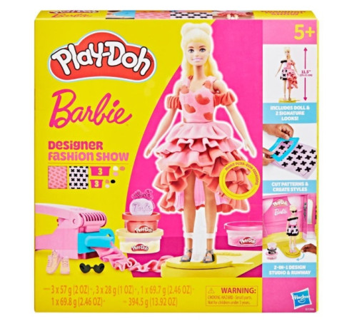  play-doh g1356 set creativ "barbie designer fashion show"