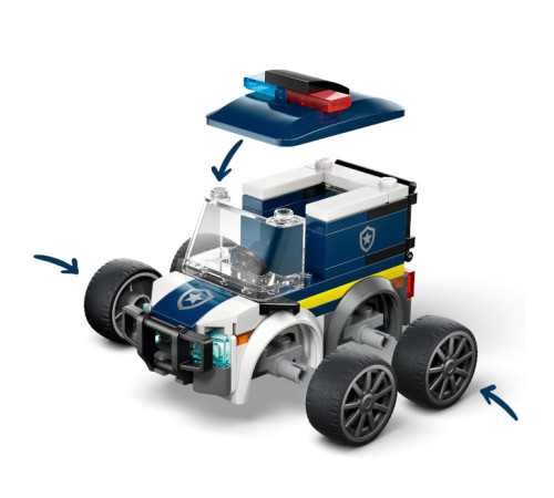 lego city 60481 constructor "rides &ndash; camionul poliției" (71 el.)