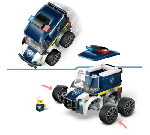 lego city 60481 constructor "rides &ndash; camionul poliției" (71 el.)