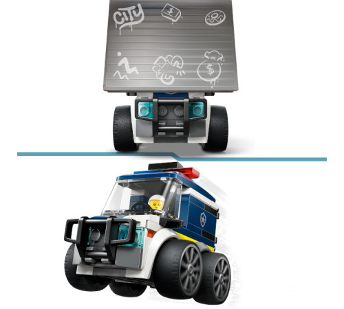 lego city 60481 constructor "rides &ndash; camionul poliției" (71 el.)