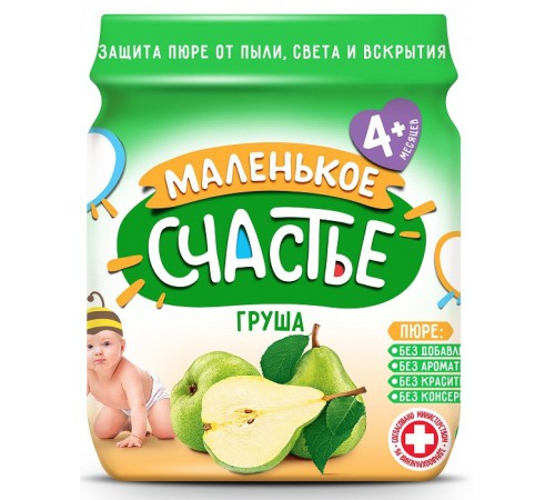  "Маленькое счастье" piure de pere (4 luni+) 90 gr.