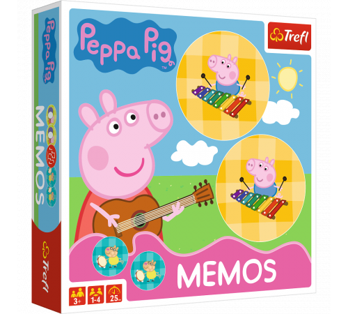 trefl 01893 oc de masă "peppa pig. memos"