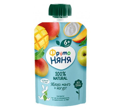  ФрутоНяня piure mere-mango-iaurt 90 gr. (6 m+)