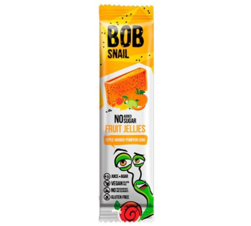  bob snail marmelada naturala "mere-mango-dovleac-chia" (38 gr.)