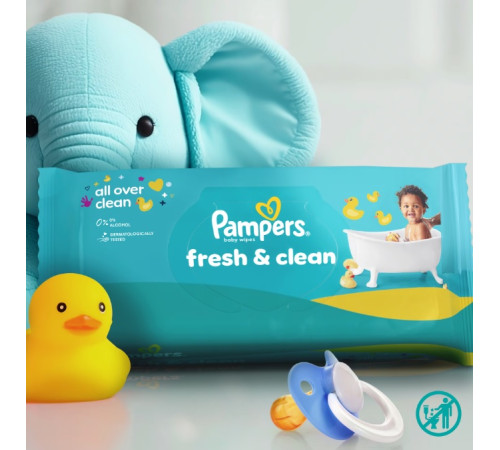 pampers Șervețele umede fresh clean (4x80) 320 buc.