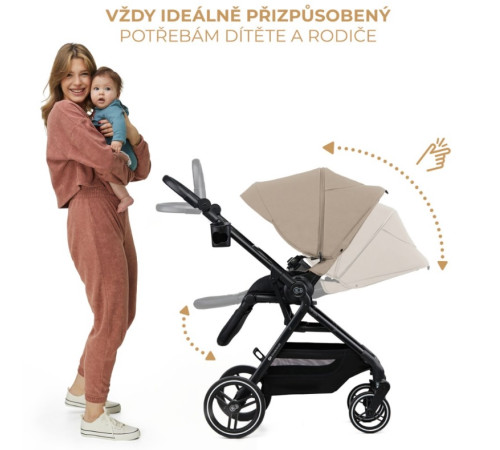 kinderkraft carucior yoxi bej
