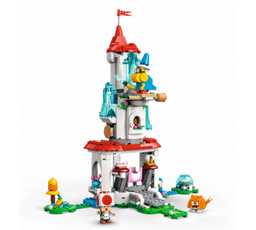 lego super mario 71407 constructor "cat peach suit and frozen tower expansion" (494 el.)