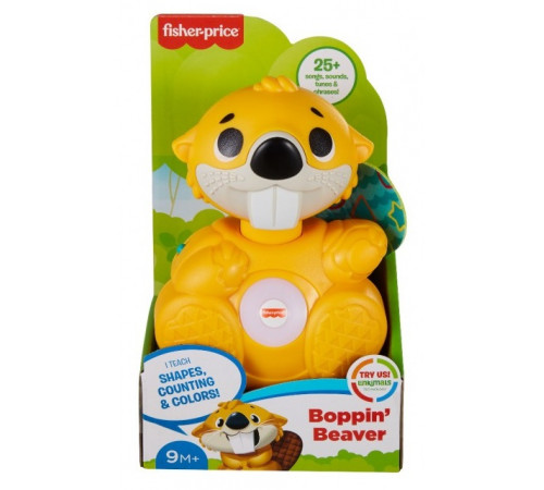  fisher-price gxd83 Интерактивная игрушка "Весёлый бобёр" серии linkimals (рус.)