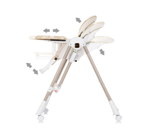 chipolino scaun și leagăn pentru copii 2 &icirc;n 1 "milk shake" sthms02402ma Стул 2 in1 milk shake macadamia