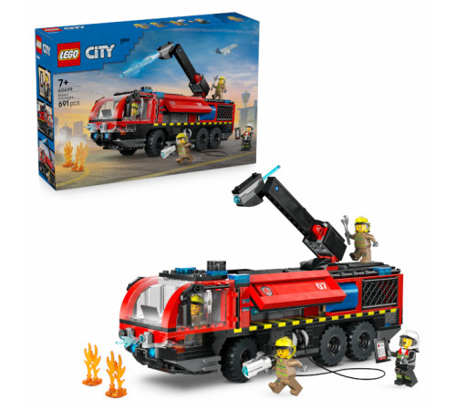 lego city 60499 constructor "mașină de pompieri a aeroportului" (691 el.)