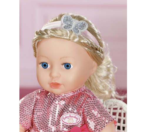 zapf creation 705438 set de îmbrăcăminte baby annabell „tinuta glamourous” (43 cm.)