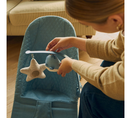 kinderkraft Шезлонг-качалка mini (до 9 кг.) синий