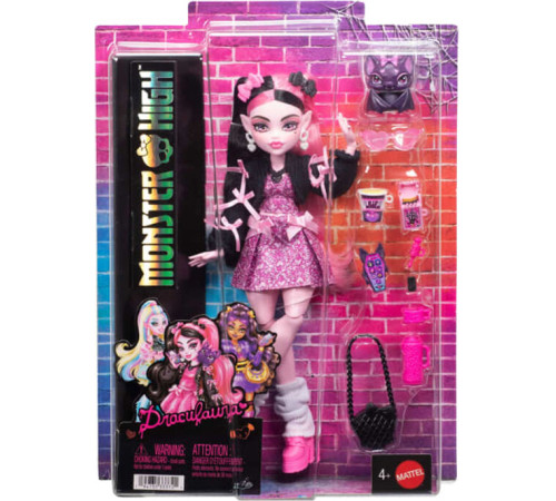 monster high jhk29 Кукла "Дракулаура" с питомцем-летучей мышью
