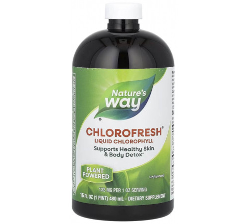 Питание и аксесcуары в Молдове Natures Way Жидкий хлорофилл "Chlorofresh Unflavored" (480 мл)  natures way Жидкий хлорофилл "chlorofresh unflavored" (480 мл)