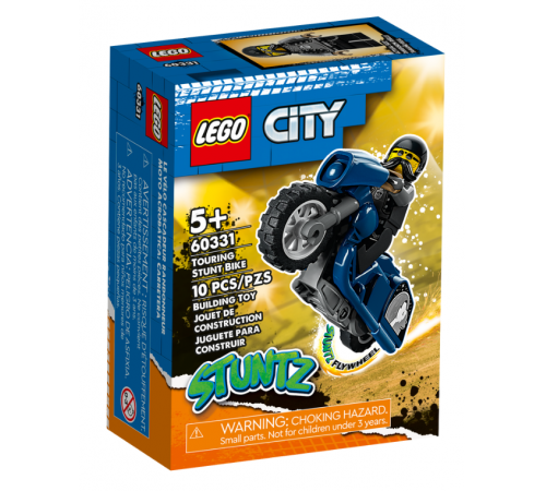 lego city 60331 constructor "motocicletă de cascadorii" (10 el.)