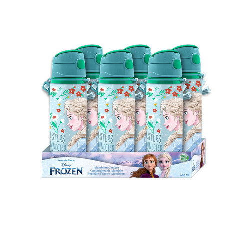 kids licensing fr50013 Алюминиевая бутылка для воды "frozen" (600 мл.)