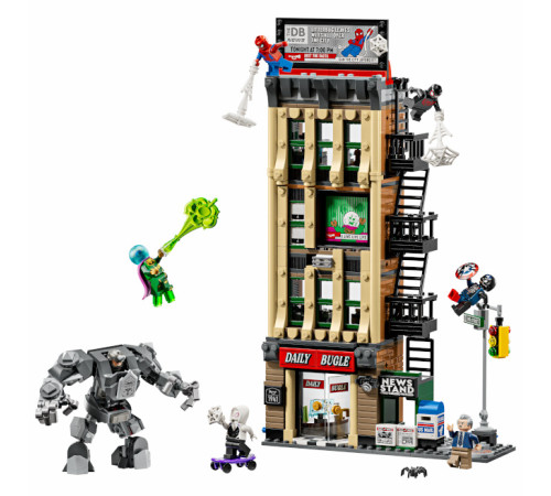 lego marvel 76342 constructor "spider-man vs. mysterio: the daily bugle" (781 el.)