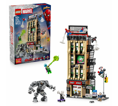 lego marvel 76342 constructor "spider-man vs. mysterio: the daily bugle" (781 el.)