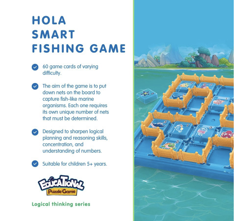 hola toys he796900 joc de masă logic „smart fishing”