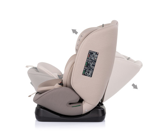chipolino scaun auto "i-size mondial" stkmnd02604la (40-150 cm) latte