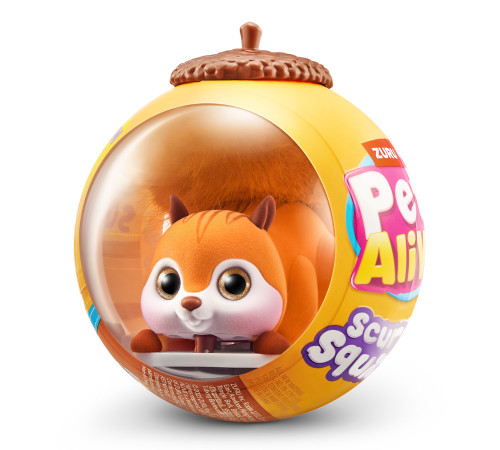  zuru pets alive 9565a Интерактивная игрушка s1 "Белочка оранжевая"