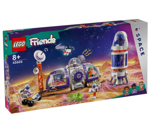 lego friends 42605 constructor "baza spatiala si racheta pe marte" (891 el.)