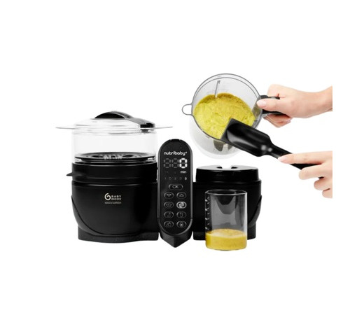 babymoov a001140 robot multifunctional 5 in 1 "nutribaby + xl" (negru) 