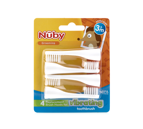 nuby nv07003 Сменные насадки для электрической щетки (4 шт.)