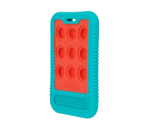 nuby nv06030 Прорезыватель "phone sensory popper teething toy" (3 м+)