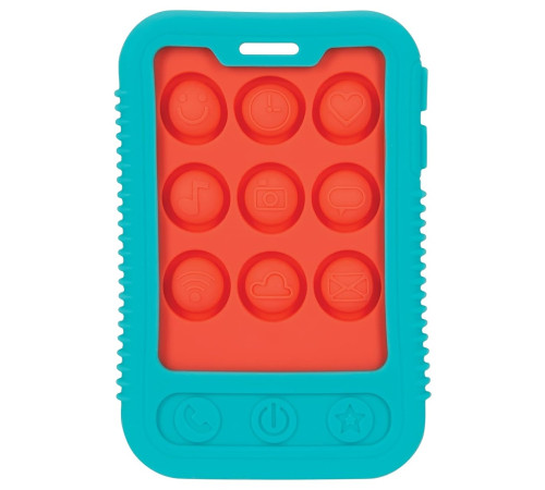Nuby NV06030 Прорезыватель "Phone Sensory Popper Teething Toy" (3 м+) Детский магазин в Кишиневе в Молдове nuby nv06030 Прорезыватель "phone sensory popper teething toy" (3 м+)