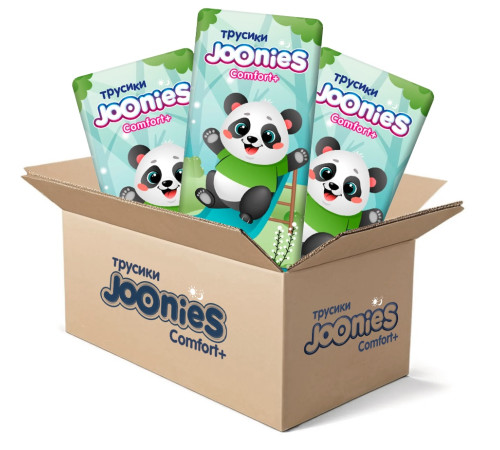  joonies mega pack 654303 comfort+ scutece-chilotei xl, 12-17 kg, (3x38) 114 buc.