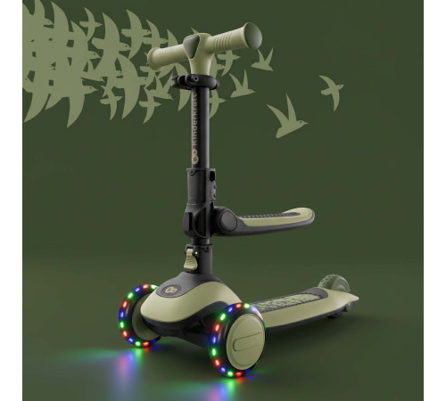 kinderkraft trotinetă 2 &icirc;n 1 "halley 2" (verde)
