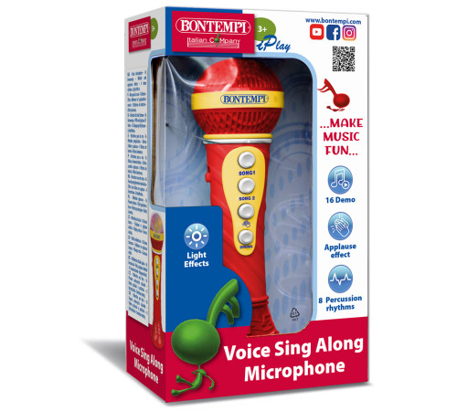 Bontempi 412020 Микрофон с световыми эффектами bontempi 412020 Микрофон с световыми эффектами