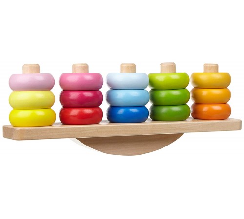 classic world 3537 Деревянная игрушка "Балансирующая пирамидка"