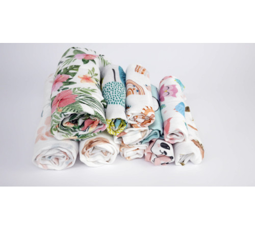 bocioland -04 0301 pelinca din bambus pentru copii "bamboo" (75х75 cm) flori