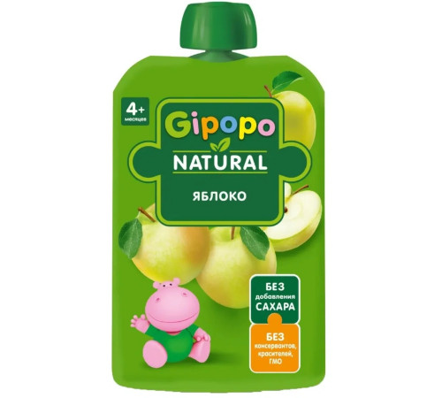 gipopo Пюре Спелое яблоко (4 м+) 90 гр.