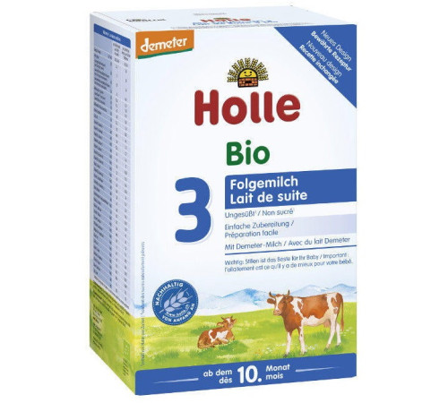 Сухая молочная смесь holle organic formula 3 (10 м+) 600 гр.