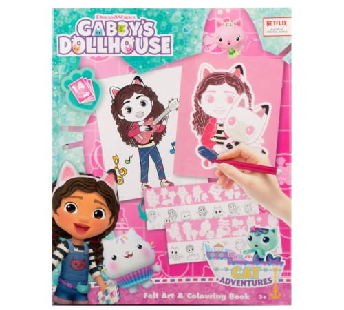Canenco Gd23351 Carte de colorat "Gabby's Dollhouse"  canenco gd23351 carte de colorat "gabby's dollhouse"