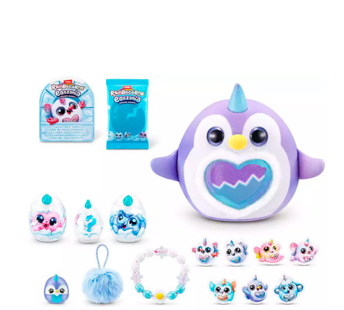 zuru 92119 jucărie de pluș surpriză "rainbocorns eggzania frozen mania"
