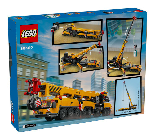 lego city 60409 constructor "macara mobila galbena" (1116 el.)