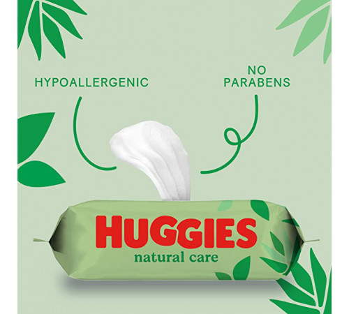 huggies Влажные Салфетки natural care (168 шт.)