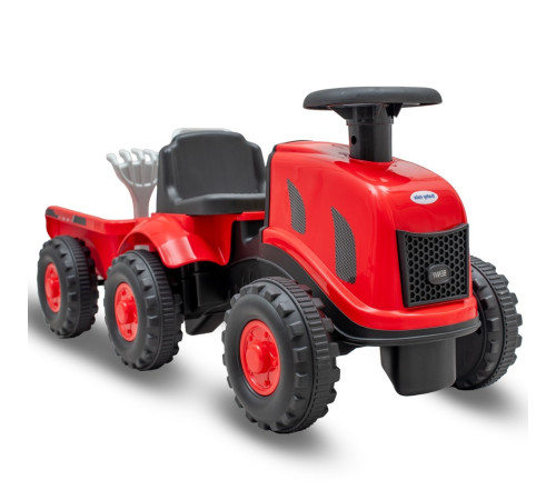  baby mix 58359 tractor pentru copii mici cu remorcă "benny" (roșu)