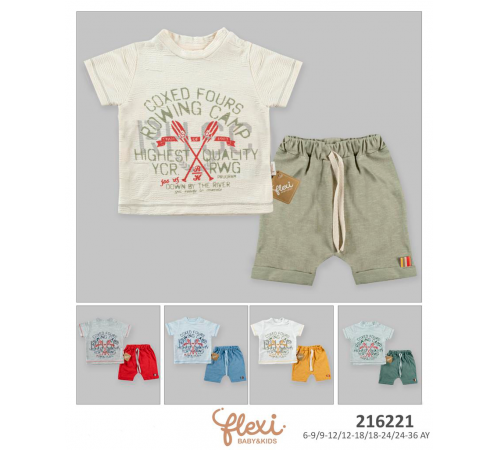  flexi 216221 costum 2 unități (6/9/12/18/24 luni) în sort.