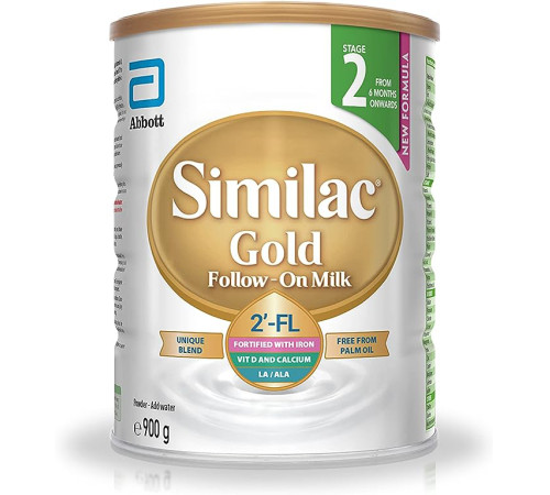 Сухая молочная смесь similac gold 2 (6-12 м.) 900 гр.