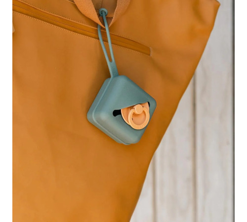 bibs container pentru depozitarea suzetelor "pacifier case" dusty blue