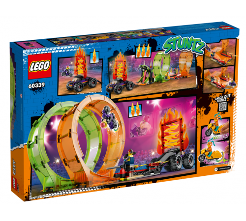 lego city 60339 constructor "double loop stunt arena" (598 el.)