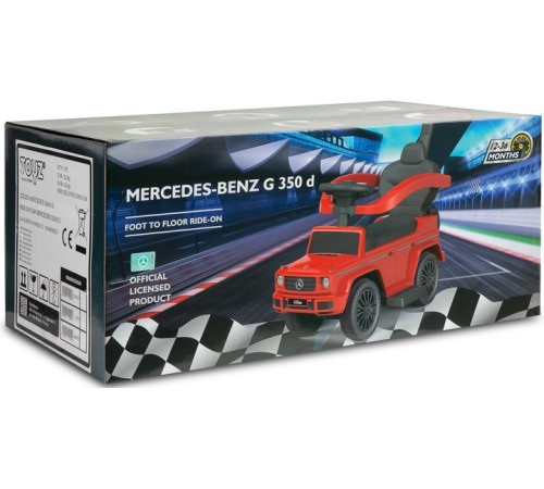 toyz-2585 Машина с ручкой "mercedes g350 d" белый