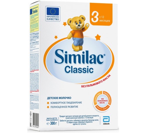 Сухая молочная смесь similac classic 3 (12 м+) 300 гр.